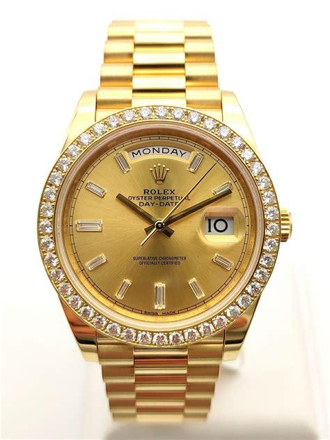 18ct gold rolex for sale|rolex day date 40 18 ct.